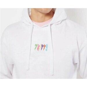TRIPPY  WHITE HOODIE M
